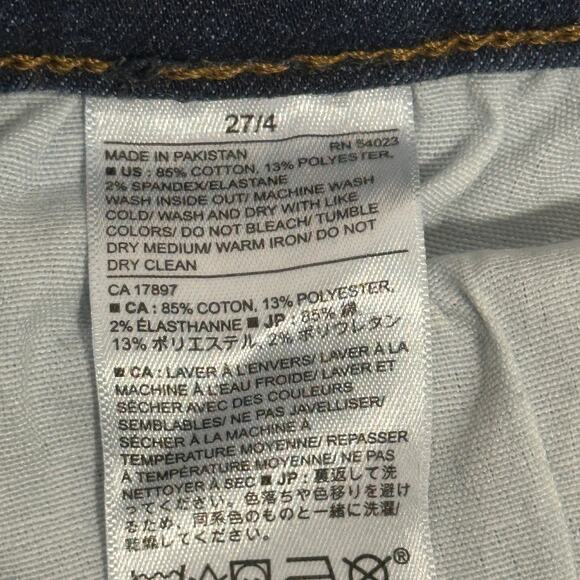 Banana Republic Sculpt Skinny Jeans Womens 4 Dark Wash Mid Rise Stretch Classic - Picture 6 of 7